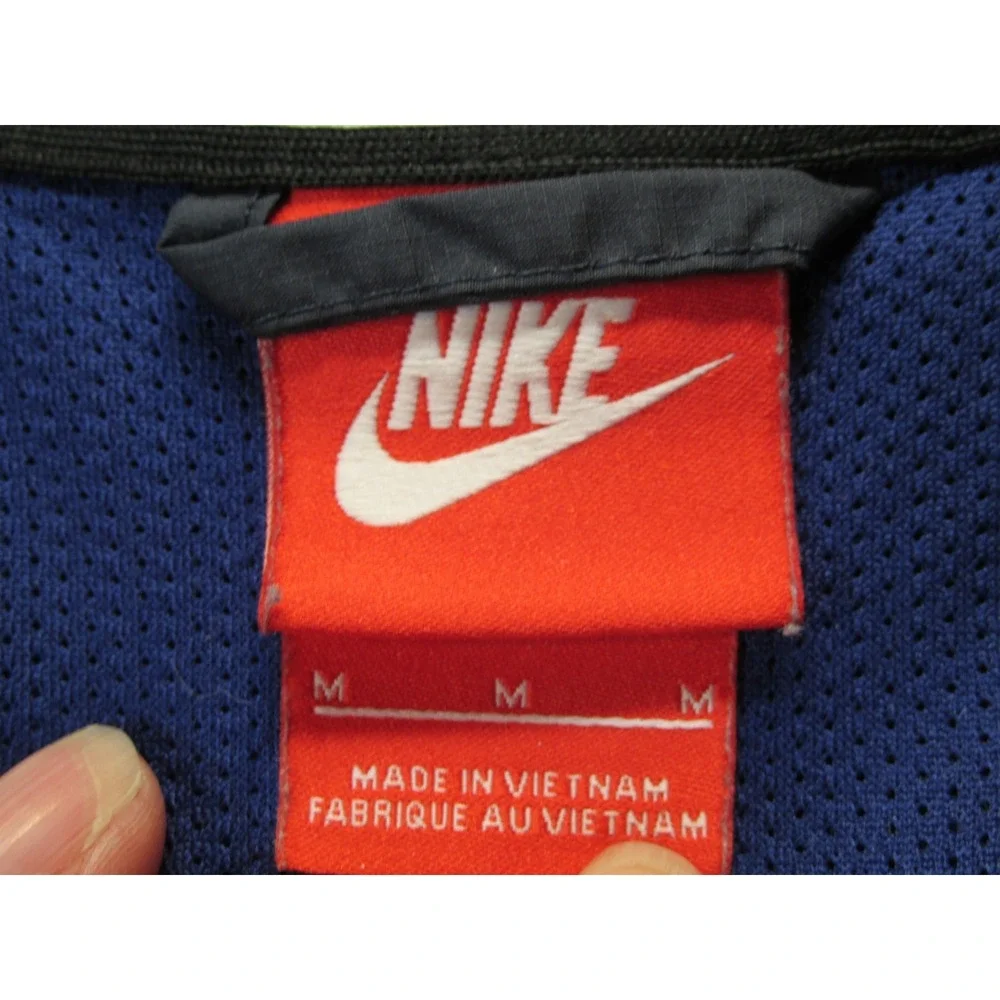 2016 NIKE Hoodie Windbreaker Jacket Men Med Color Block Nike Swoosh Zip Pockets
